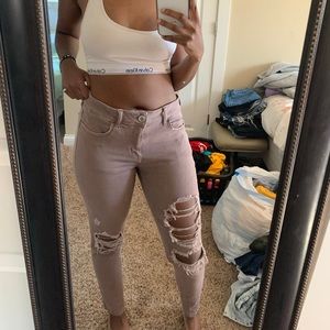 American Eagle ripped jeans